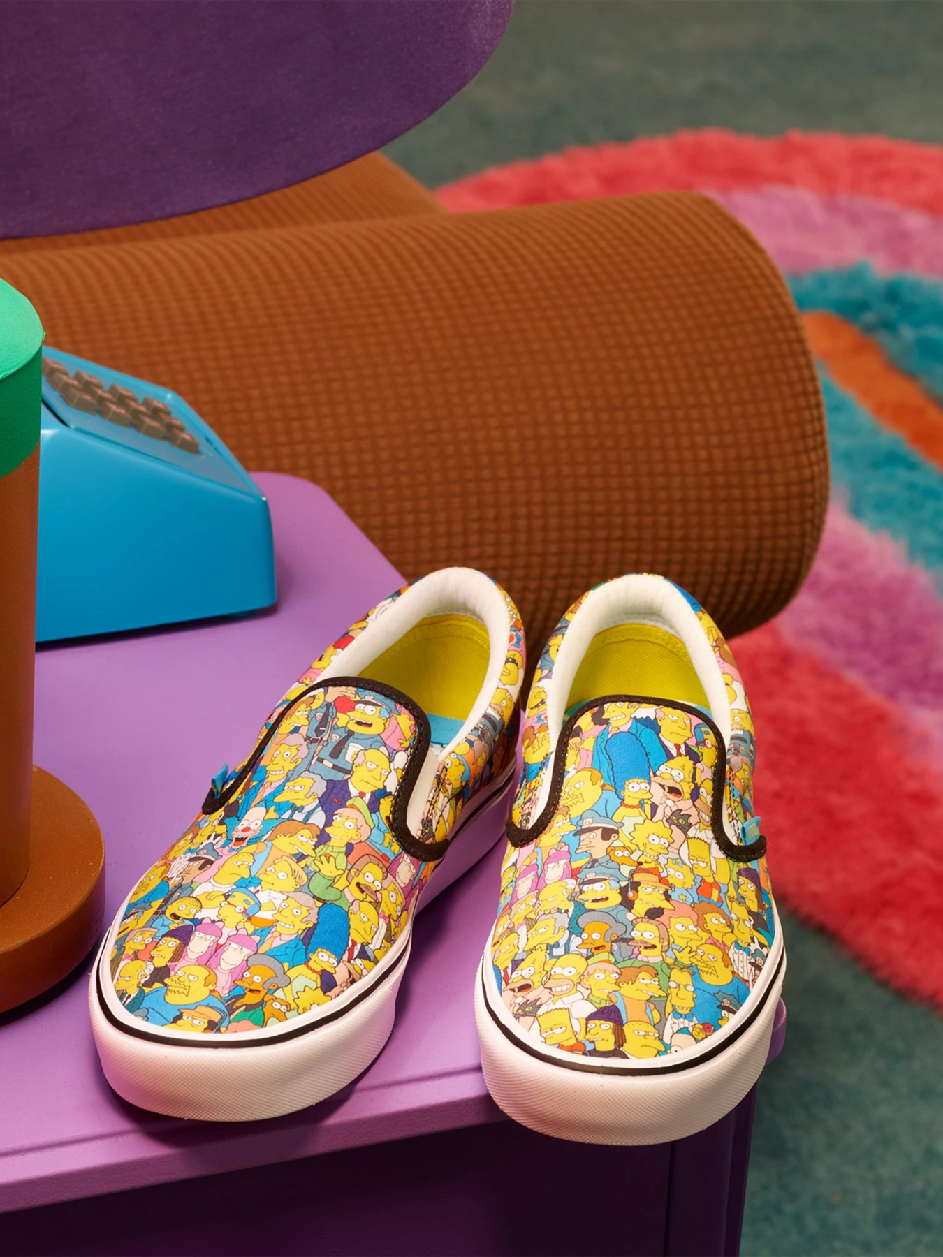 Слипоны и мокасины Vans The Simpsons x Vans ComfyCush Slip-On модель VN0A3WMD1TJ1 Фото