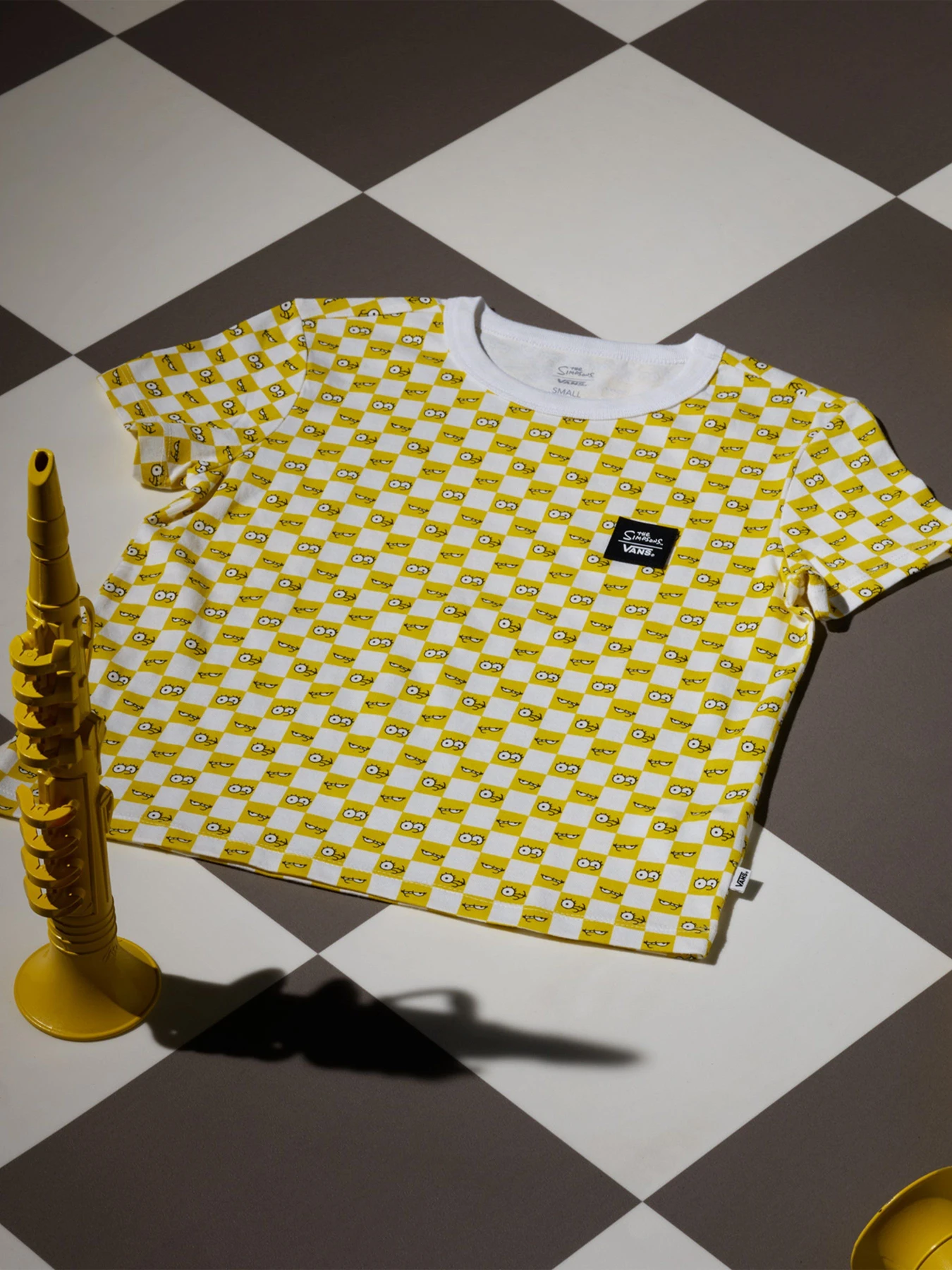 Футболки и поло Vans The Simpsons X Vans Check Eyes модель VN0A4V43ZZY1 Фото