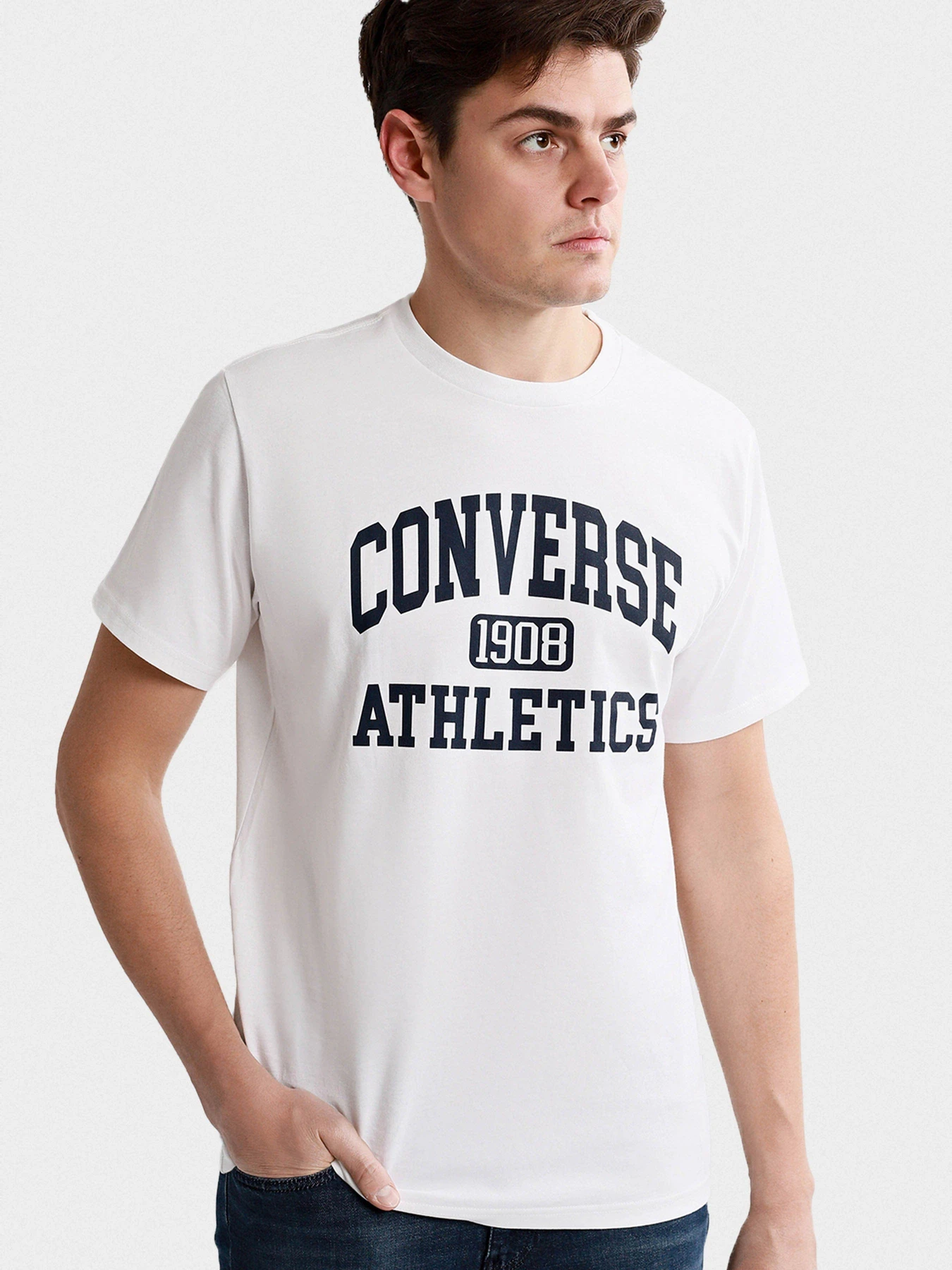 Футболки і поло CONVERSE Varsity Table Tee 3 модель 10019071-102 Фото