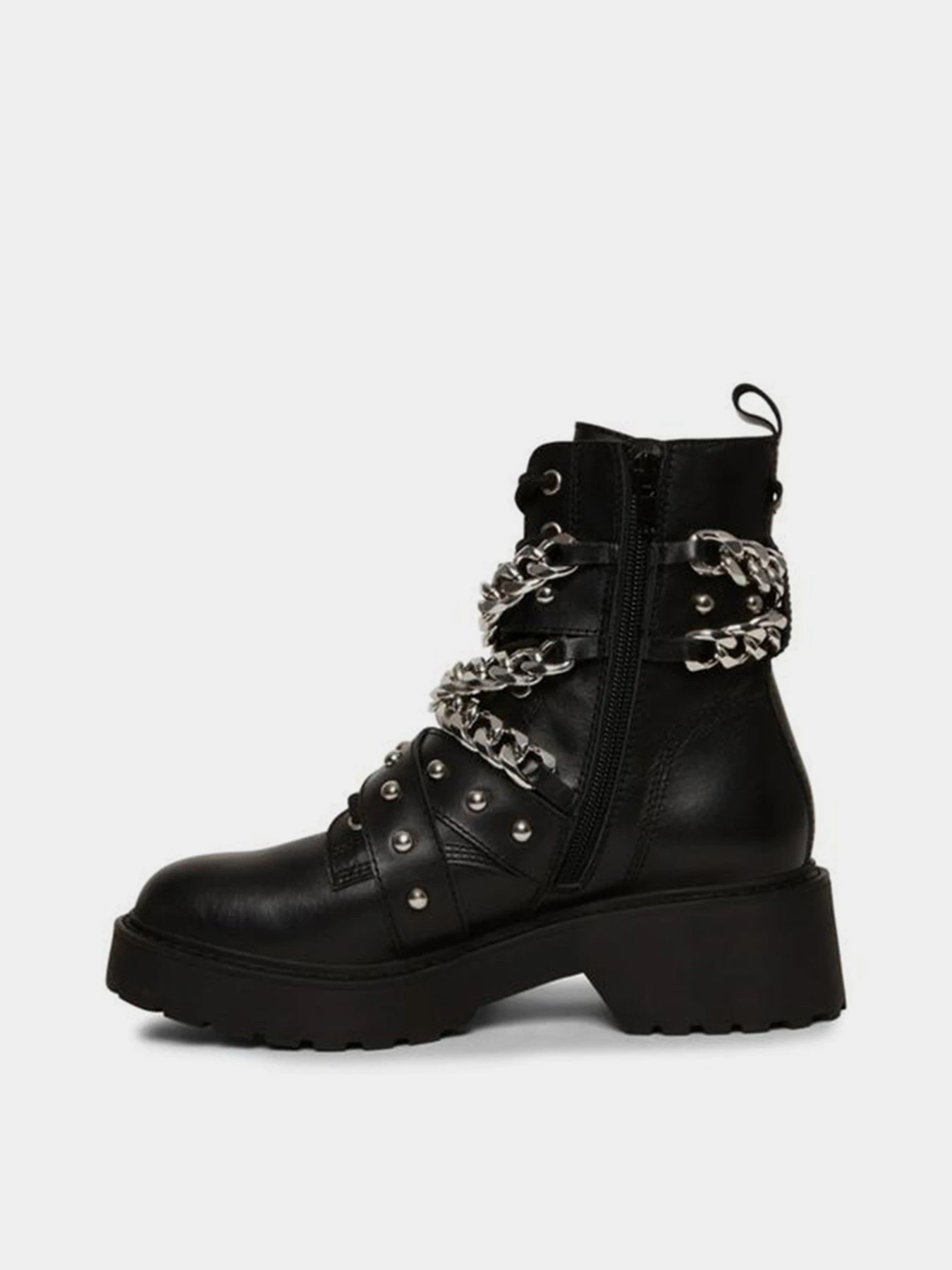 Ботинки и сапоги Steve Madden модель SM11001194 BLACK LEATHER Ботинки и сапоги Steve Madden модель SM11001194 BLACK LEATHER Фото