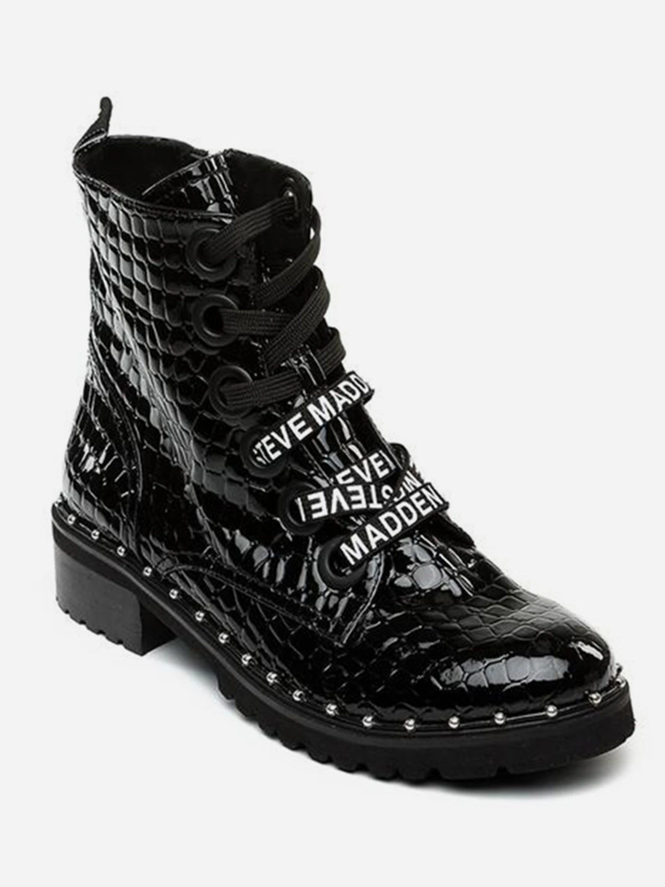 Ботинки и сапоги Steve Madden модель SM11000710 BLACK CROCO Ботинки и сапоги Steve Madden модель SM11000710 BLACK CROCO Фото
