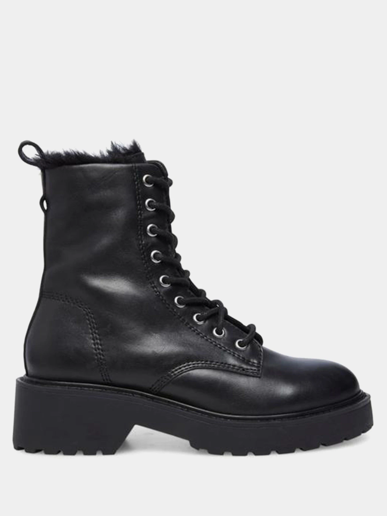 Ботинки и сапоги Steve Madden модель SM11001298 BLACK LEATHER Ботинки и сапоги Steve Madden модель SM11001298 BLACK LEATHER Фото