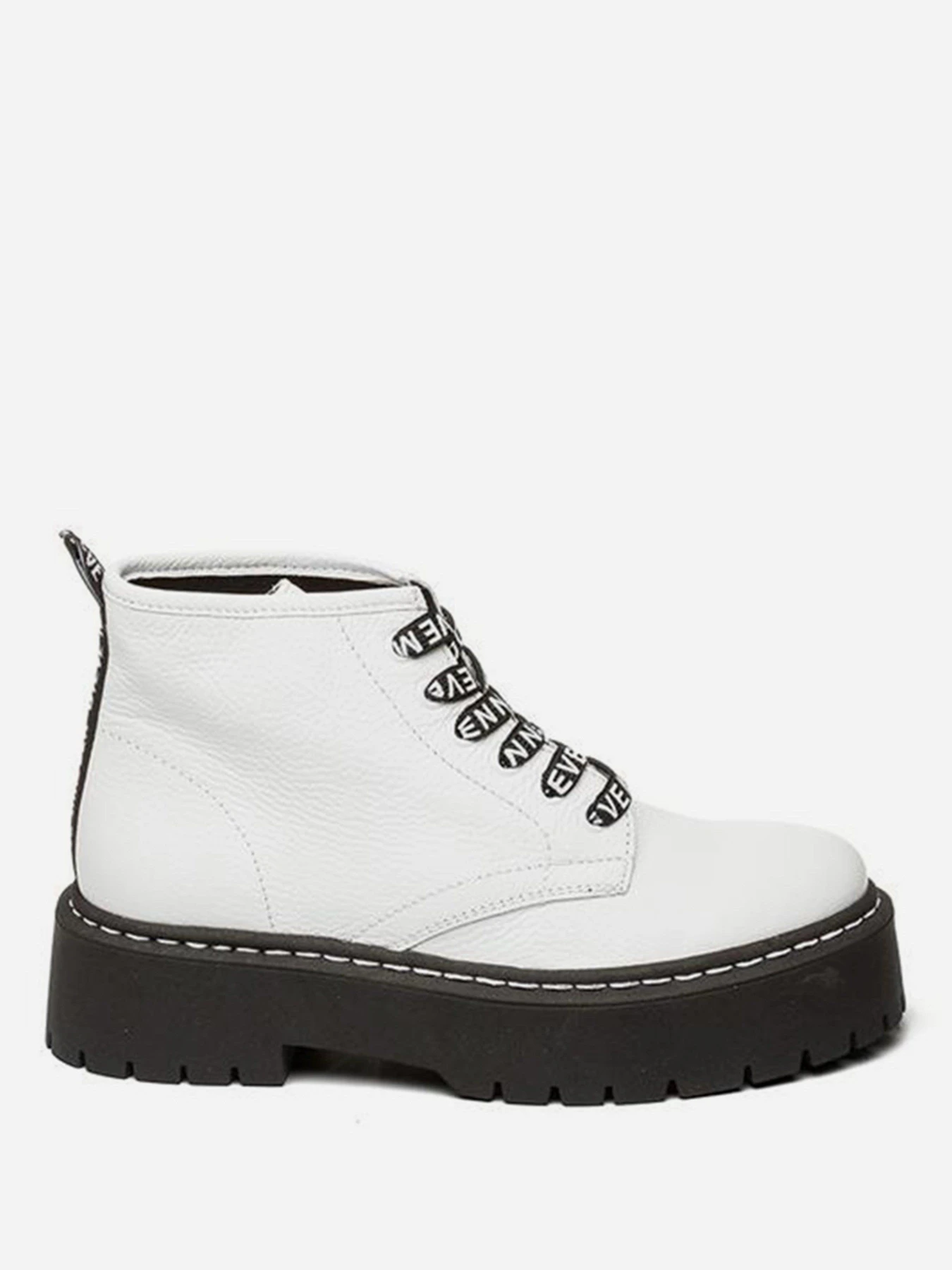 Ботинки и сапоги Steve Madden модель SM11001214 WHITE LEATHER Ботинки и сапоги Steve Madden модель SM11001214 WHITE LEATHER Фото