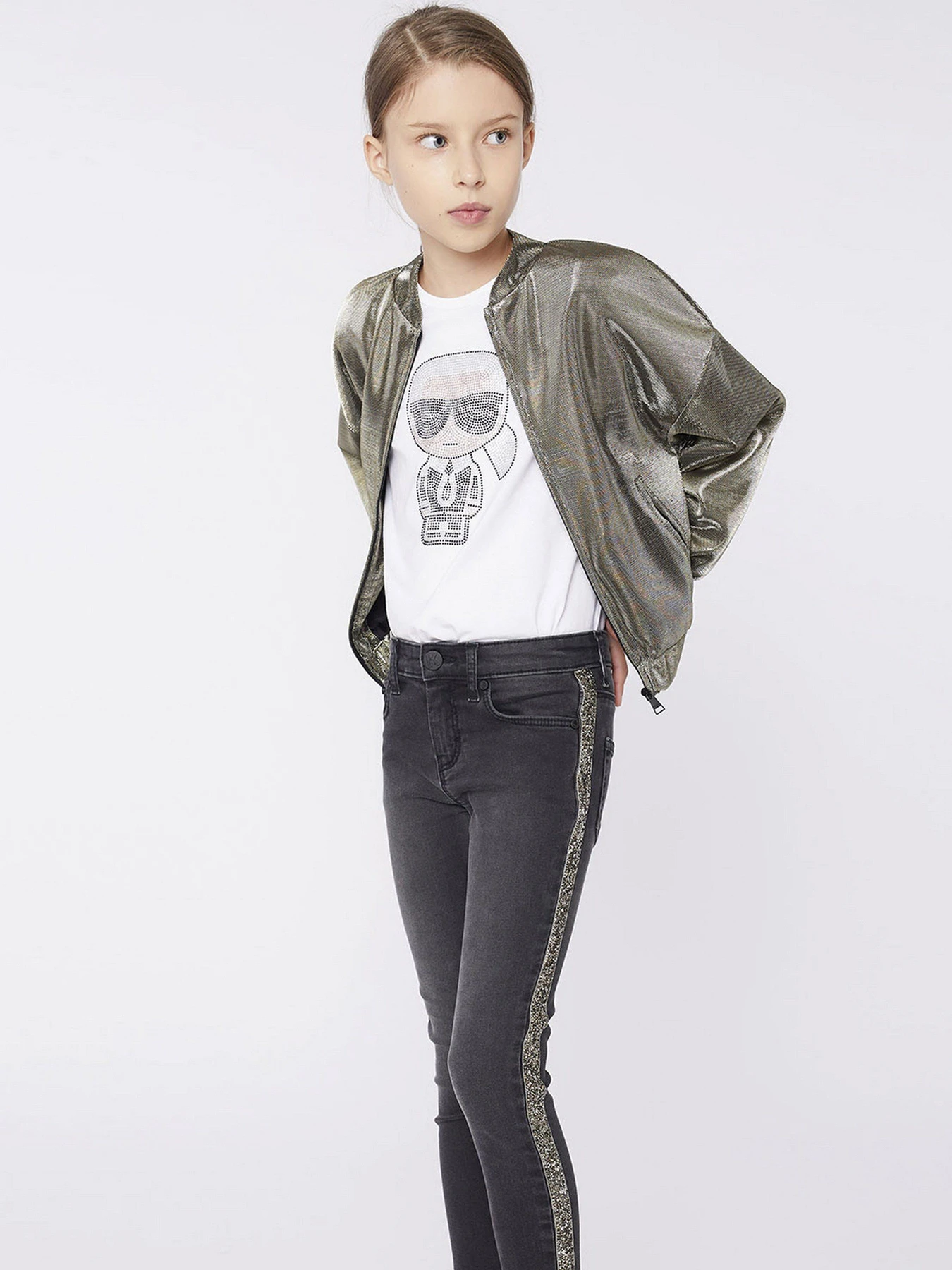 Куртки та дублянки Karl Lagerfeld Kids модель Z16084/604 Фото