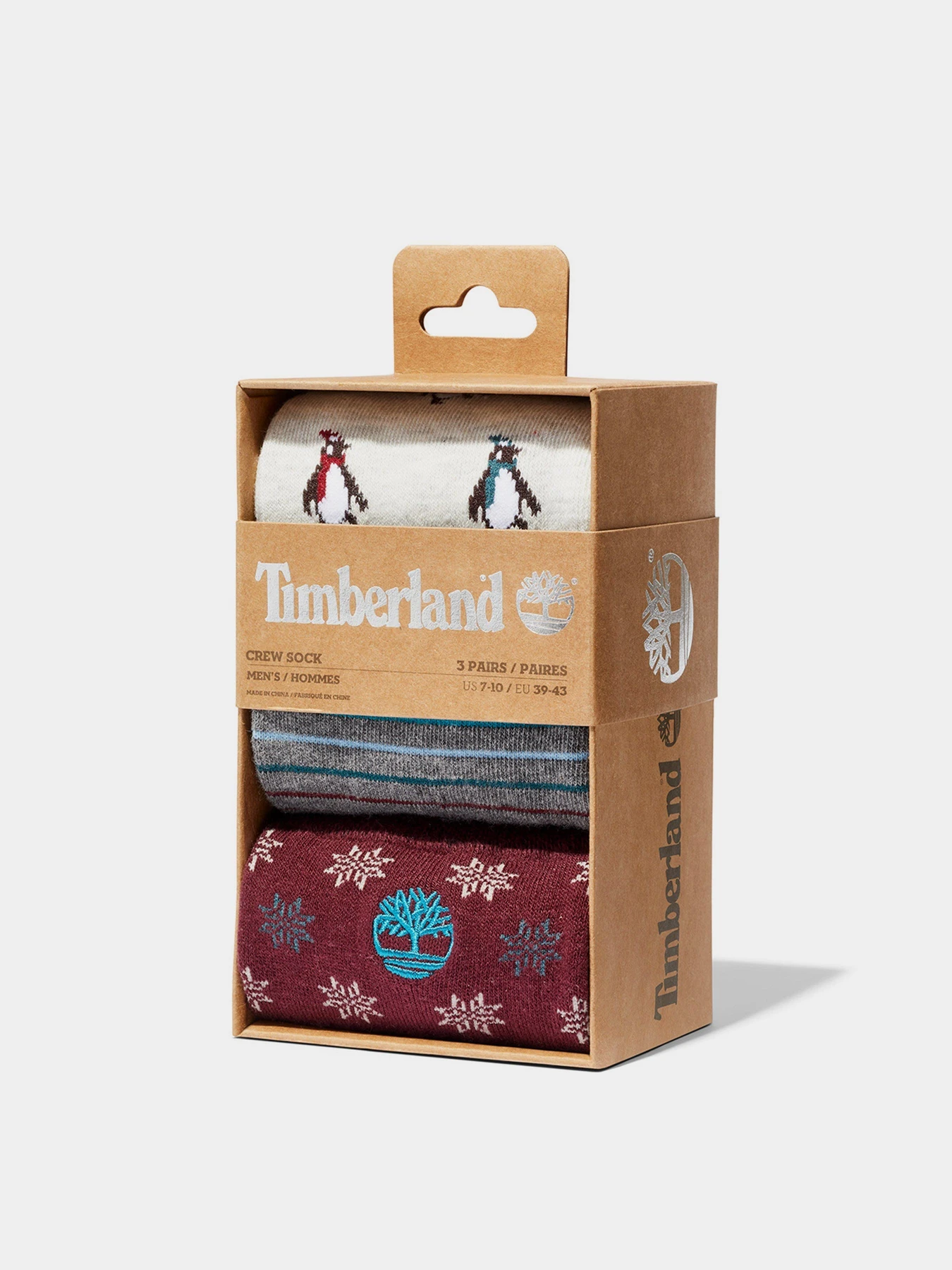 Носки и гольфы Timberland 3-Pack Holiday модель TB0A1F6H280 Носки и гольфы Timberland 3-Pack Holiday модель TB0A1F6H280 Фото