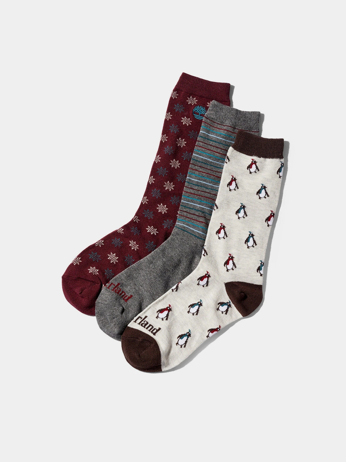 Носки и гольфы Timberland 3-Pack Holiday модель TB0A1F6H280 Носки и гольфы Timberland 3-Pack Holiday модель TB0A1F6H280 Фото