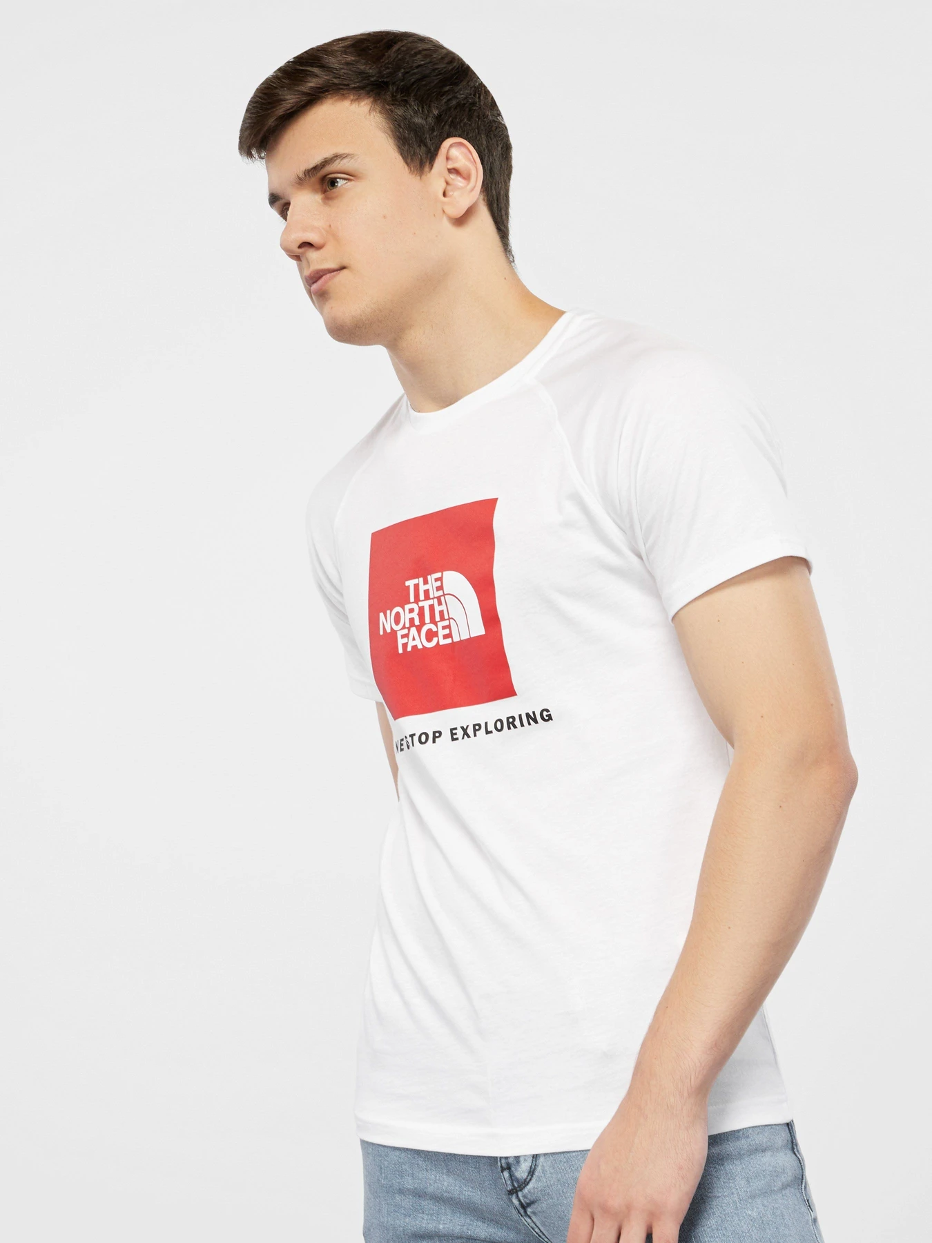 Футболки и поло The North Face Raglan Red Box модель NF0A3BQOLB11 Футболки и поло The North Face Raglan Red Box модель NF0A3BQOLB11 Фото