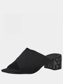 Шлёпанцы Marco Tozzi модель 2-2-27227-26 098 BLACK COMB Фото