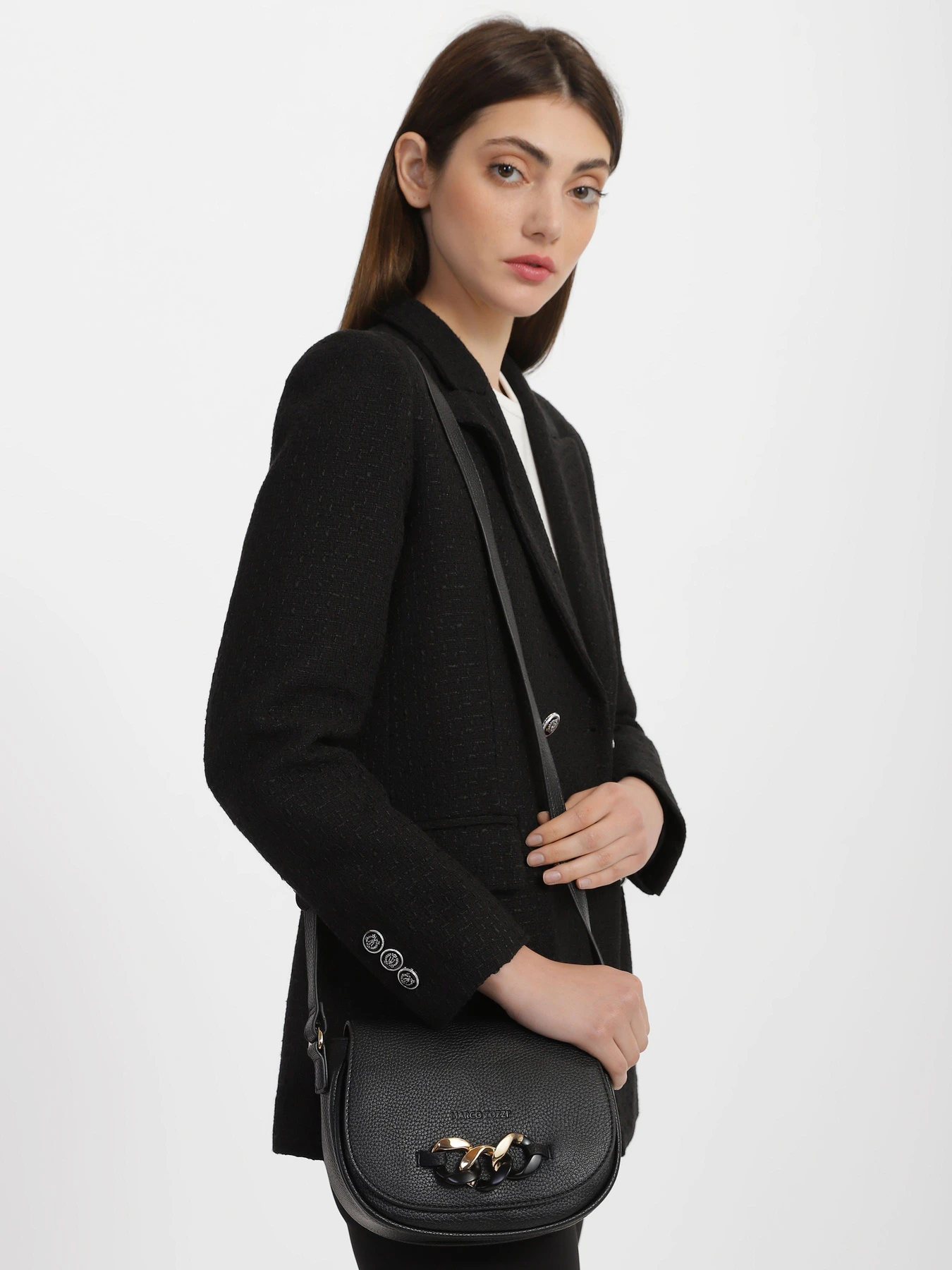 Сумки Marco Tozzi модель 2-2-61031-20 085 BLACK/GOLD Сумки Marco Tozzi модель 2-2-61031-20 085 BLACK/GOLD Фото