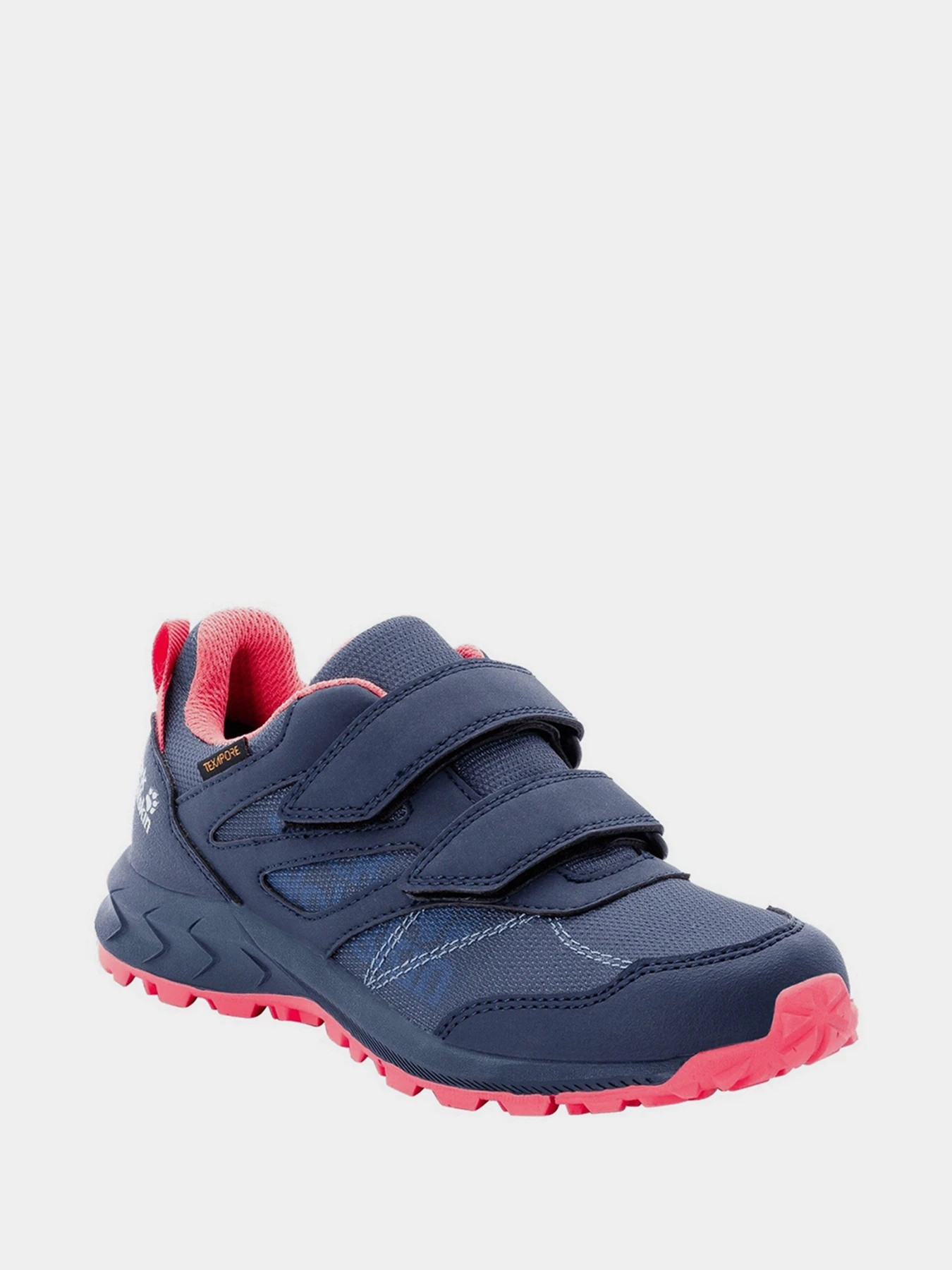 Кроссовки Jack Wolfskin Woodland Texapore Low модель 4046351-1186 Темно-Синій, Рожевий Кроссовки Jack Wolfskin Woodland Texapore Low модель 4046351-1186 Темно-Синій, Рожевий Фото