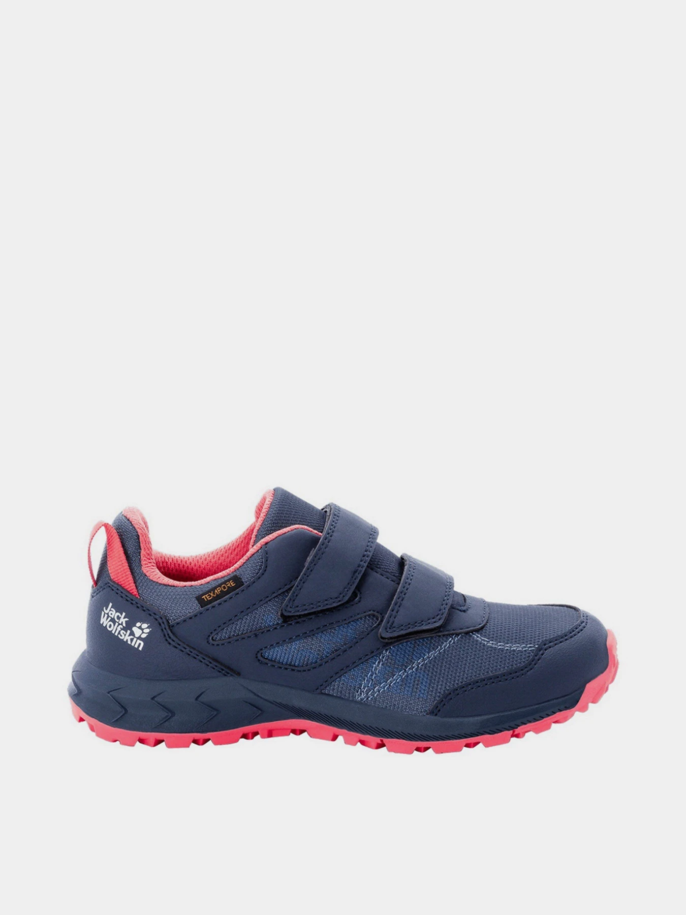 Кроссовки Jack Wolfskin Woodland Texapore Low модель 4046351-1186 Темно-Синій, Рожевий Кроссовки Jack Wolfskin Woodland Texapore Low модель 4046351-1186 Темно-Синій, Рожевий Фото
