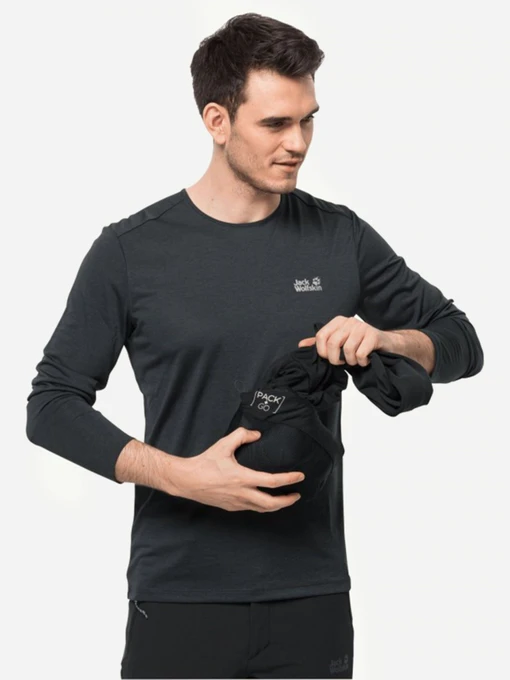 Худи и свитшоты Jack Wolfskin Pack & Go Full-Zip модель 1710671_6000 Фото