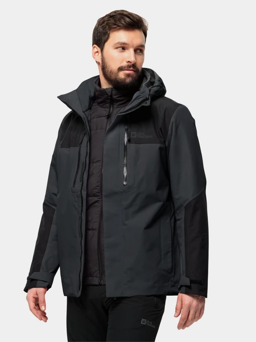 Куртки та дублянки Jack Wolfskin Jasper 3in1 модель 1115261_6350 Фото