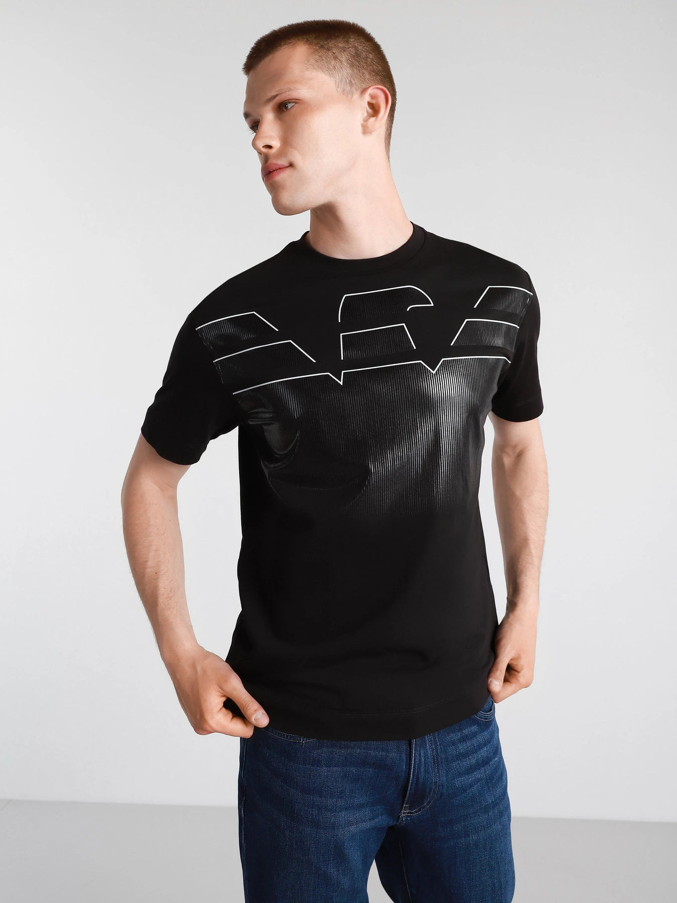 Футболки и поло Emporio Armani модель 3K1TC0-1JULZ-0999 Футболки и поло Emporio Armani модель 3K1TC0-1JULZ-0999 Фото