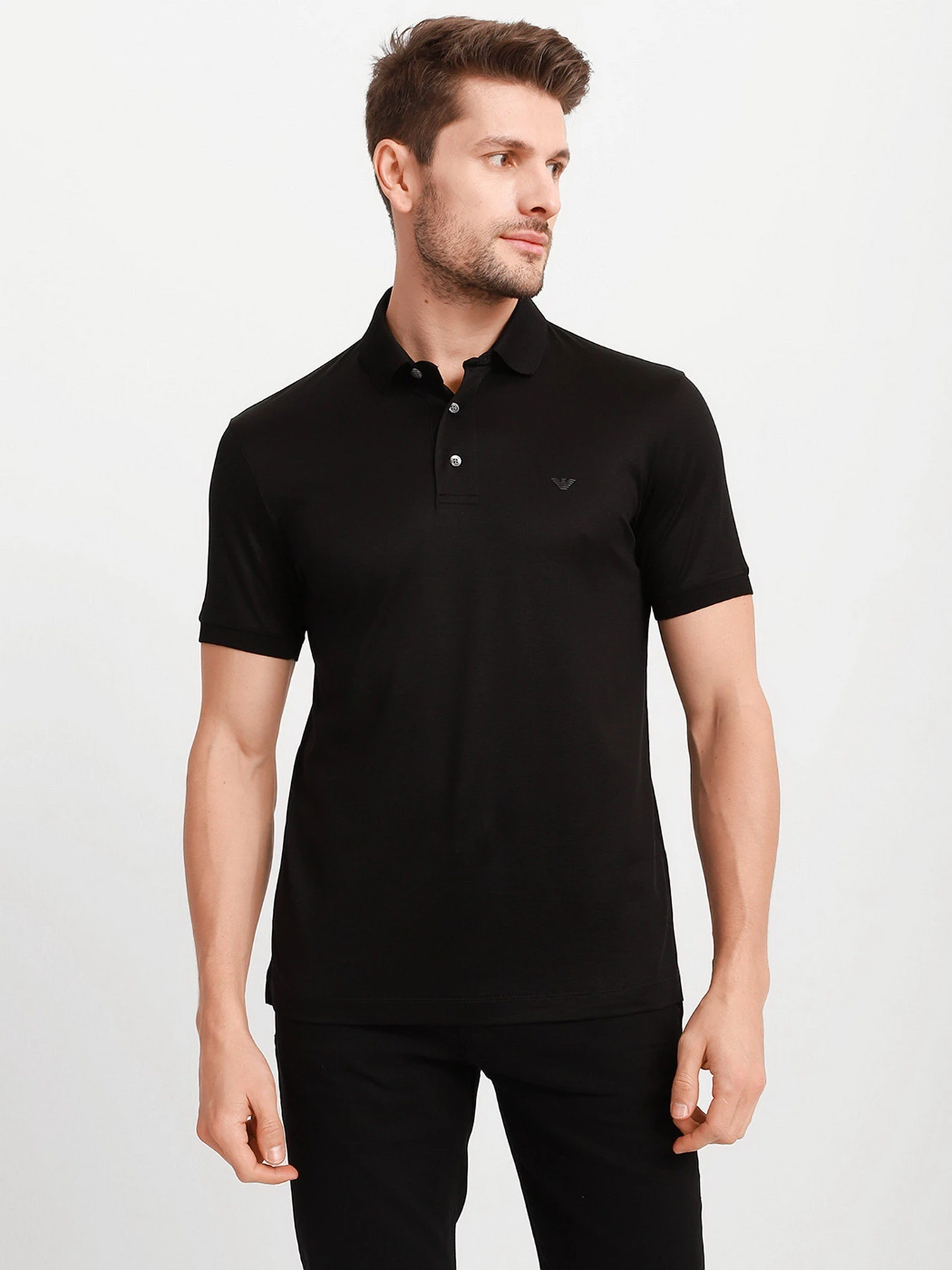 Футболки и поло Emporio Armani модель 8N1F96-1JUVZ-0999 Футболки и поло Emporio Armani модель 8N1F96-1JUVZ-0999 Фото