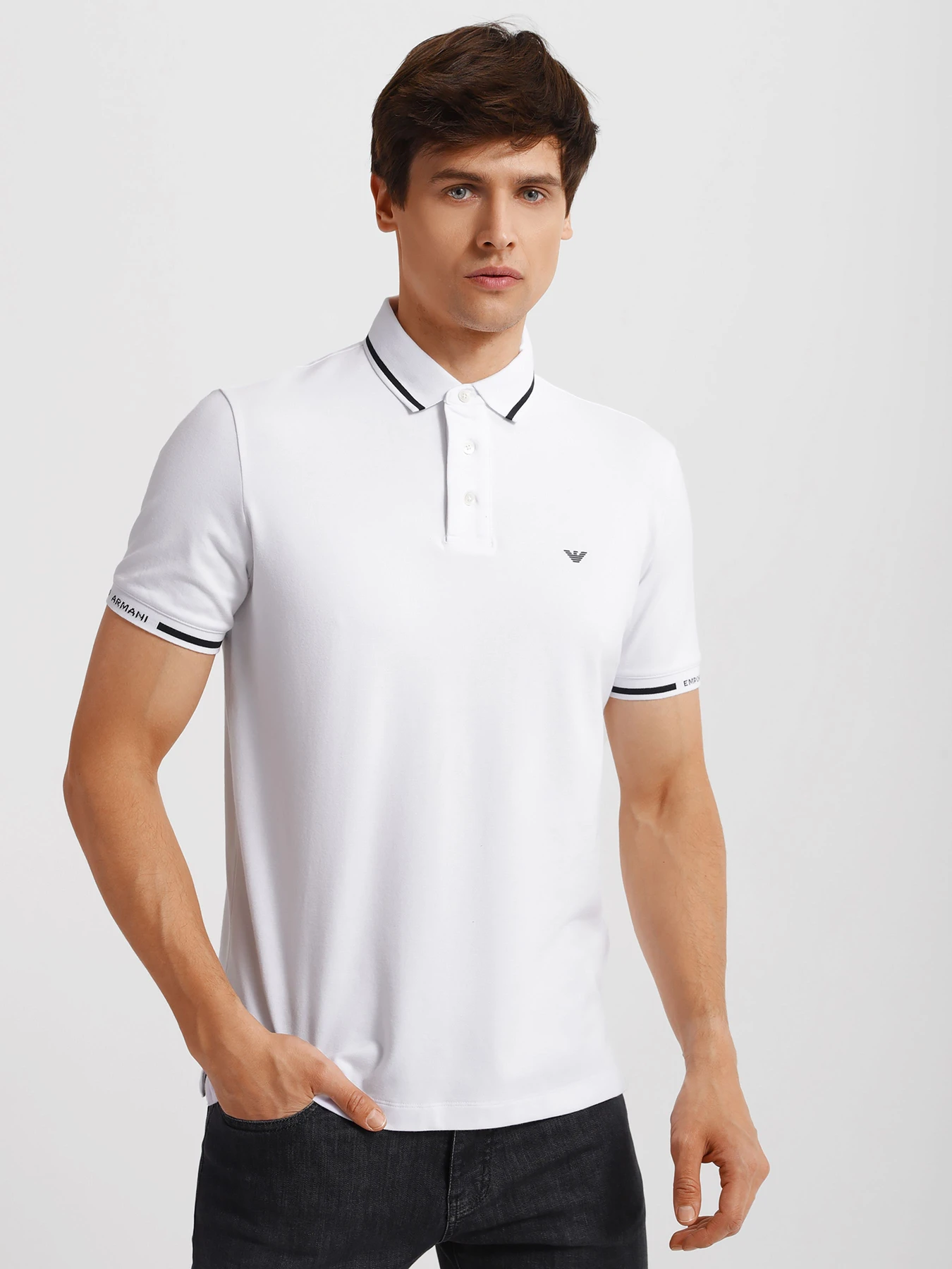 Футболки и поло Emporio Armani модель 3L1FAE-1JPTZ-0154 Футболки и поло Emporio Armani модель 3L1FAE-1JPTZ-0154 Фото