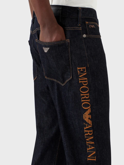 Бавовняні Чоловічі Прямі джинси Emporio Armani J06 фото 3