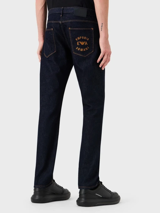 Бавовняні Чоловічі Прямі джинси Emporio Armani J06 фото 2