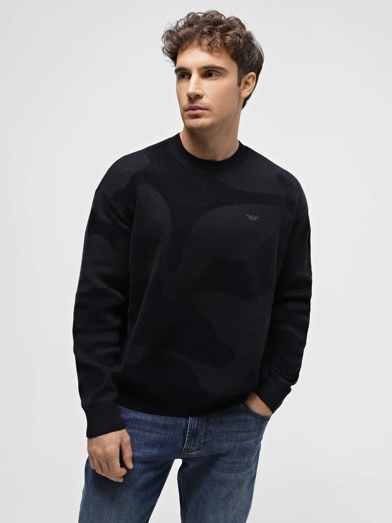 Свитры и кардиганы Emporio Armani модель 6R1MXM-1MNHZ-0920 Свитры и кардиганы Emporio Armani модель 6R1MXM-1MNHZ-0920 Фото
