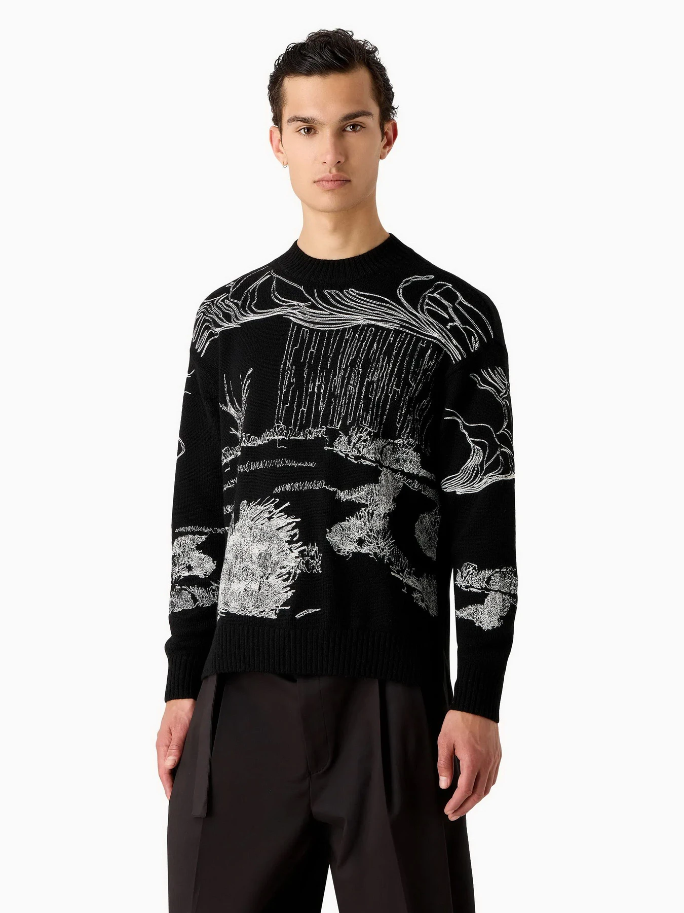 Свитры и кардиганы Emporio Armani модель 3D1MV2-1M02Z-0999 Свитры и кардиганы Emporio Armani модель 3D1MV2-1M02Z-0999 Фото