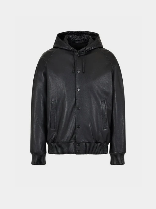 Кожаные куртки мужские Emporio Armani | INTERTOP | Купить кожаную