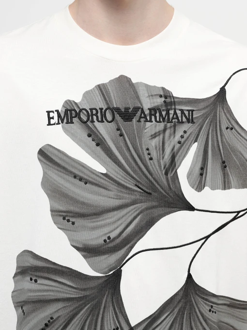 Бавовняна Чоловіча Футболка Emporio Armani фото 3