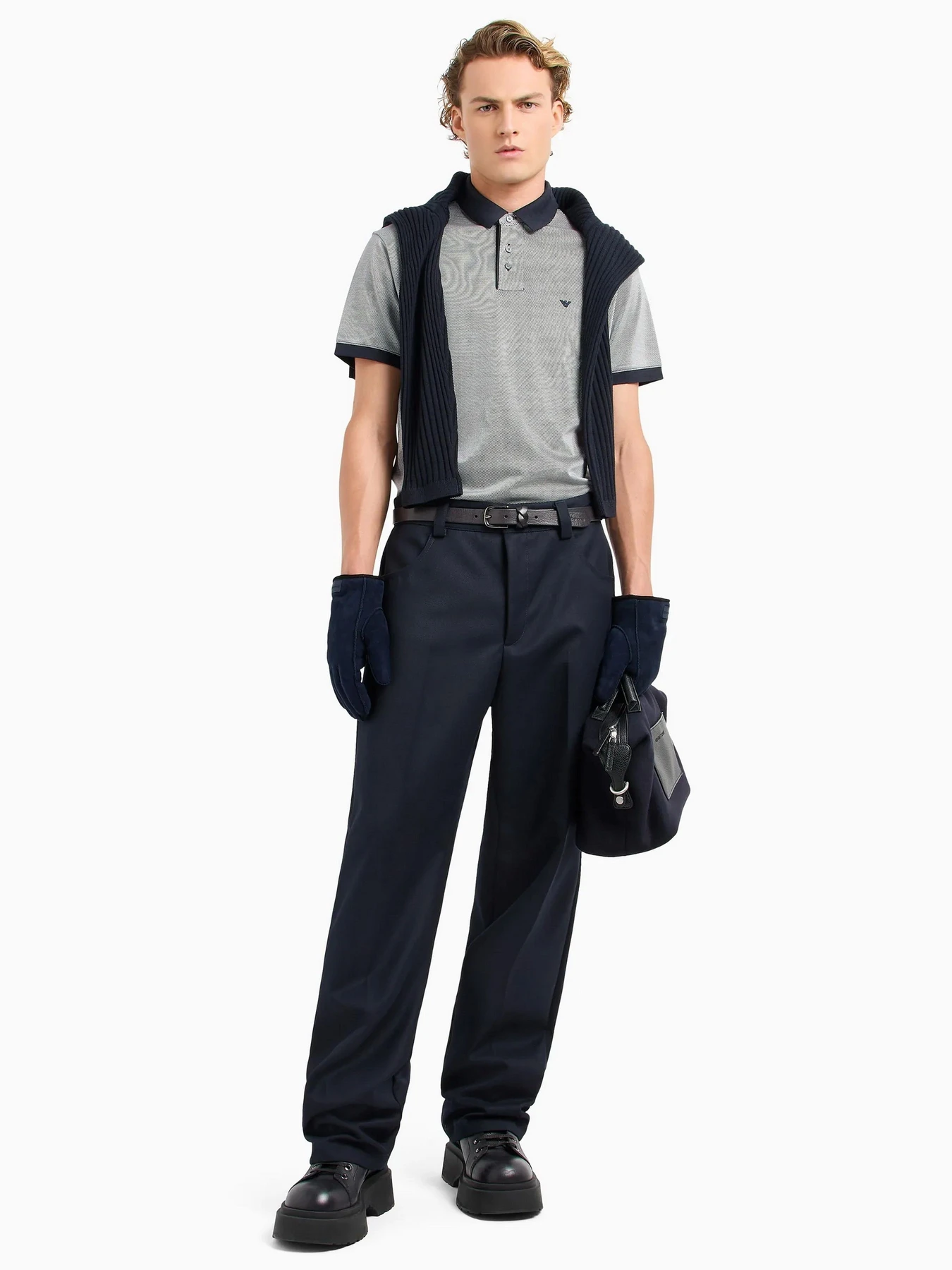 Футболки и поло Emporio Armani модель 6D1F61-1JCUZ-01P1 Футболки и поло Emporio Armani модель 6D1F61-1JCUZ-01P1 Фото