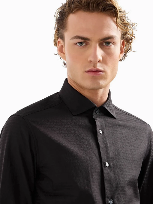 Бавовняна Чоловіча Сорочка класична Emporio Armani фото 3
