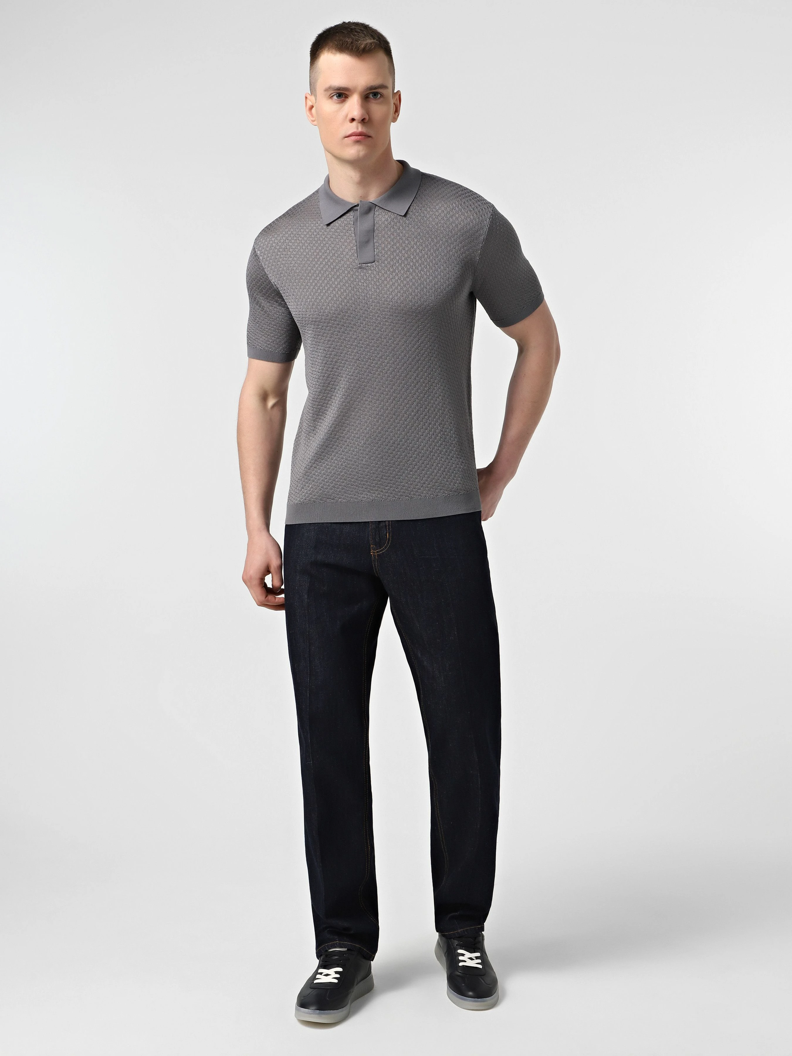 Бавовняні Чоловічі Прямі джинси Emporio Armani фото 2
