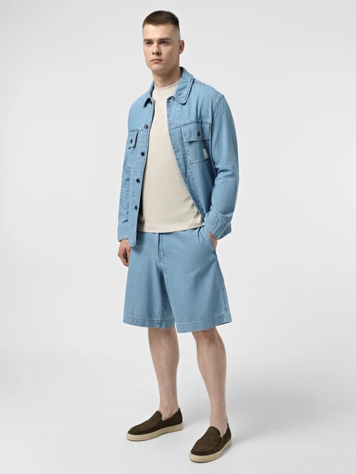 Бавовняні Чоловічі Джинсові шорти Emporio Armani фото 2