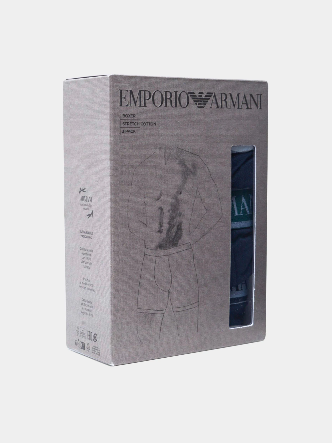 Нижнее белье Emporio Armani модель EM000261-AF10779-MB254 Нижнее белье Emporio Armani модель EM000261-AF10779-MB254 Фото