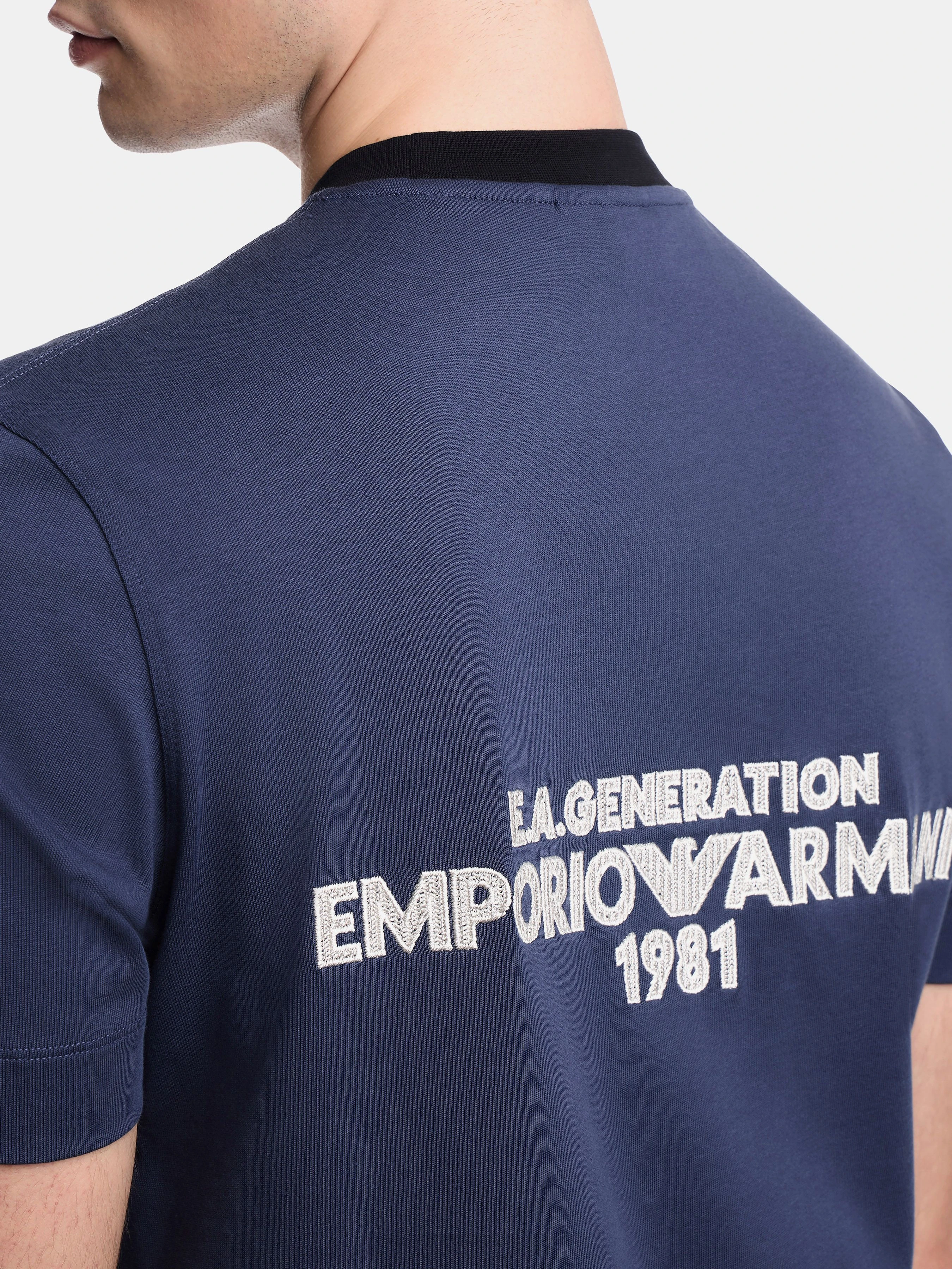 Бавовняна Чоловіча Футболка Emporio Armani фото 3