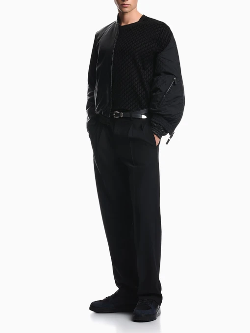 Шкіряна Чоловіча Шкіряна куртка Emporio Armani фото 3