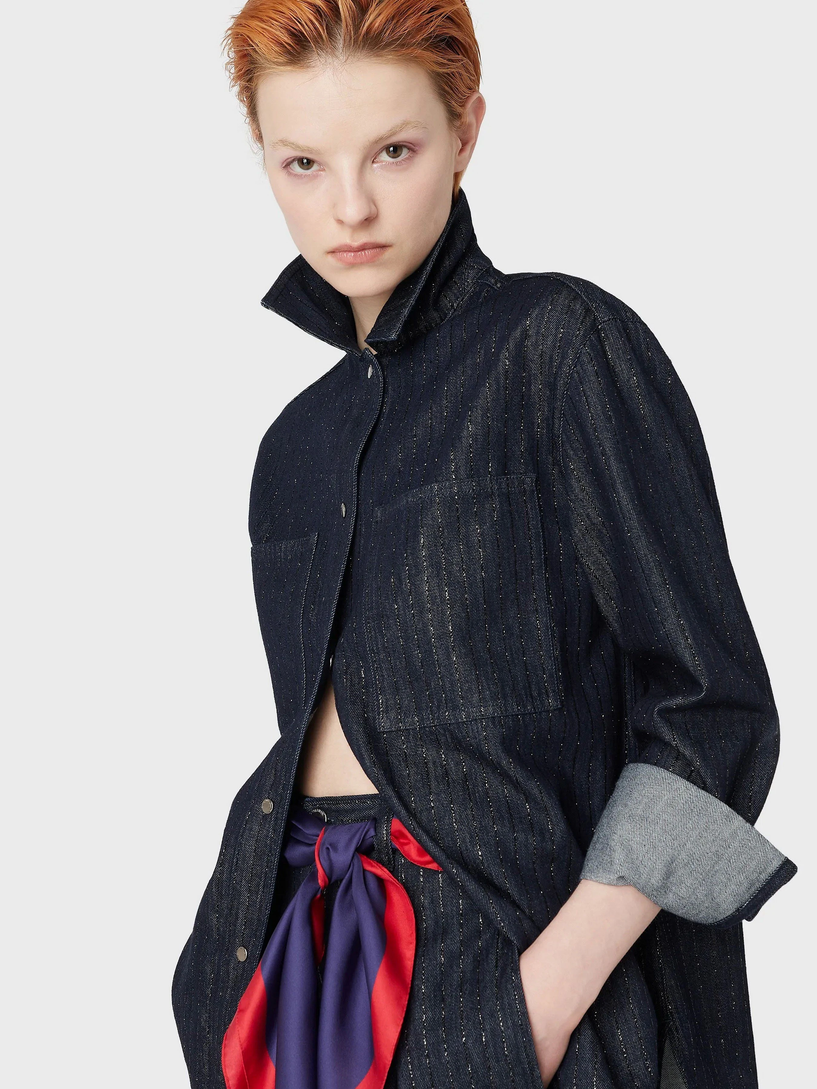 Бавовняна Жіноча Сорочка повсякденна Emporio Armani фото 3