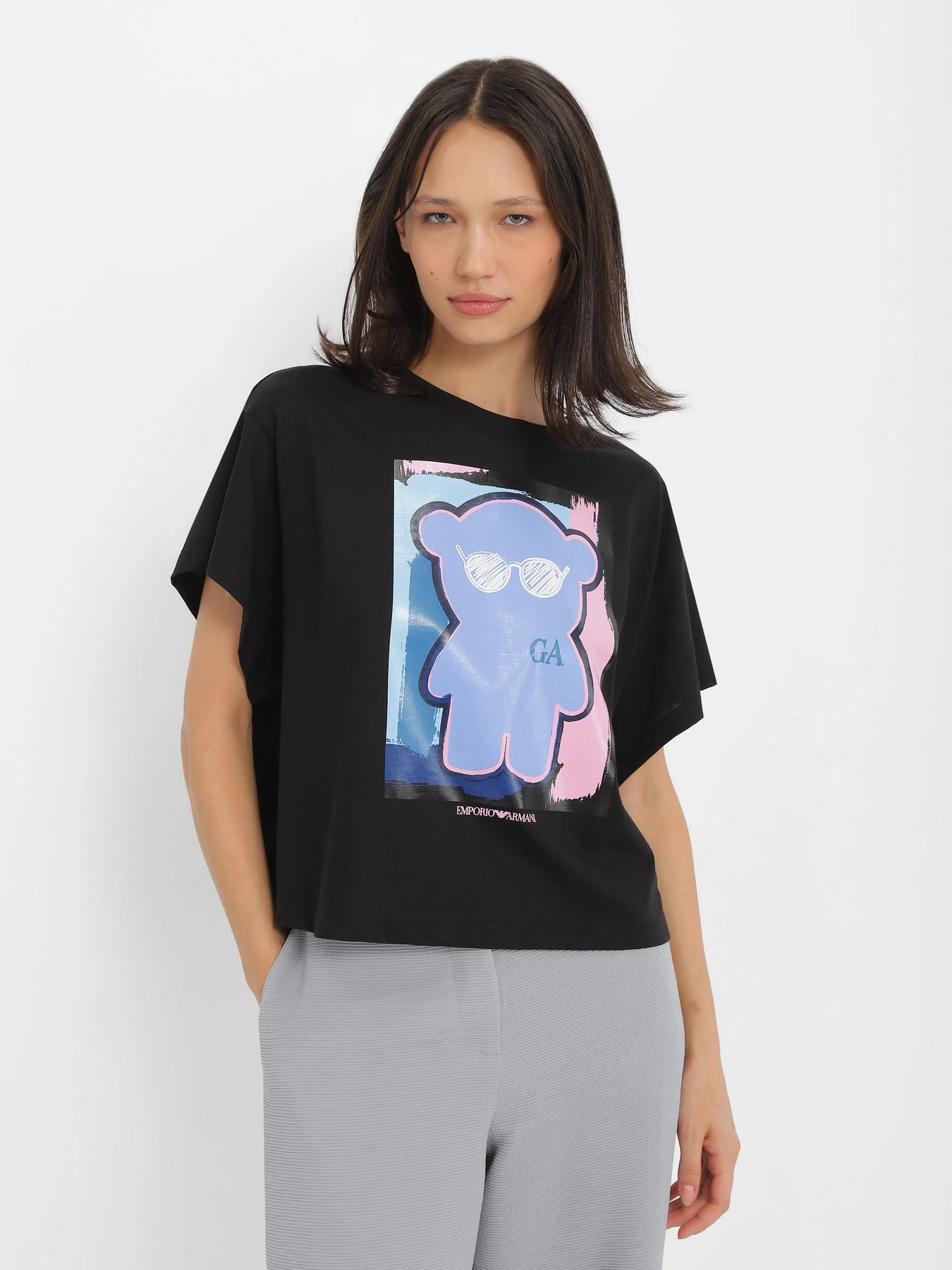 Футболки и поло Emporio Armani MANGA BEAR модель 3R2T8F-2JQ4Z-0999 Фото