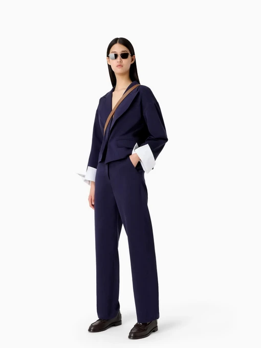Бавовняні Жіночі Класичні штани Emporio Armani фото 3