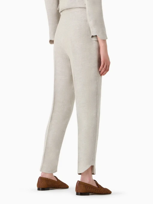 Лляні Жіночі Повсякденні штани Emporio Armani Icon Project фото 2