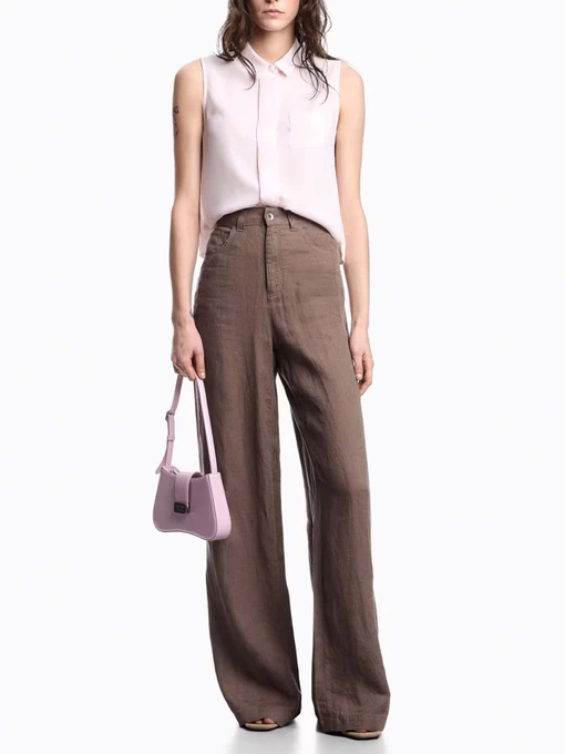 Лляні Жіночі Широкі джинси Emporio Armani фото 3