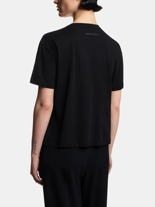 Бавовняна Жіноча Футболка Emporio Armani фото 2