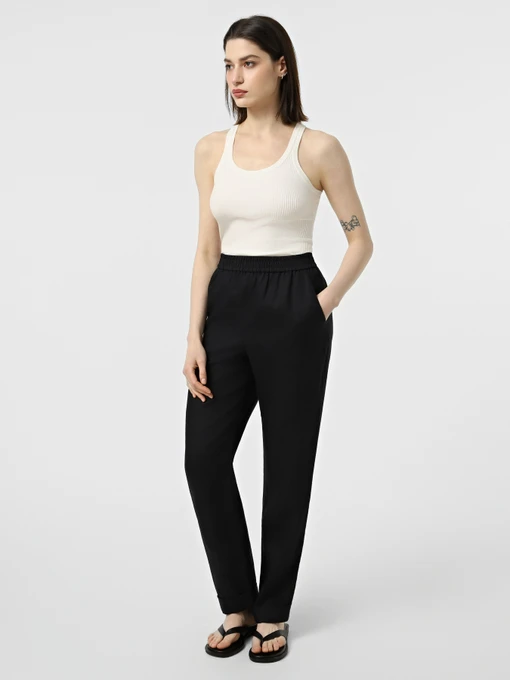 Лляні Жіночі Класичні штани Emporio Armani фото 2