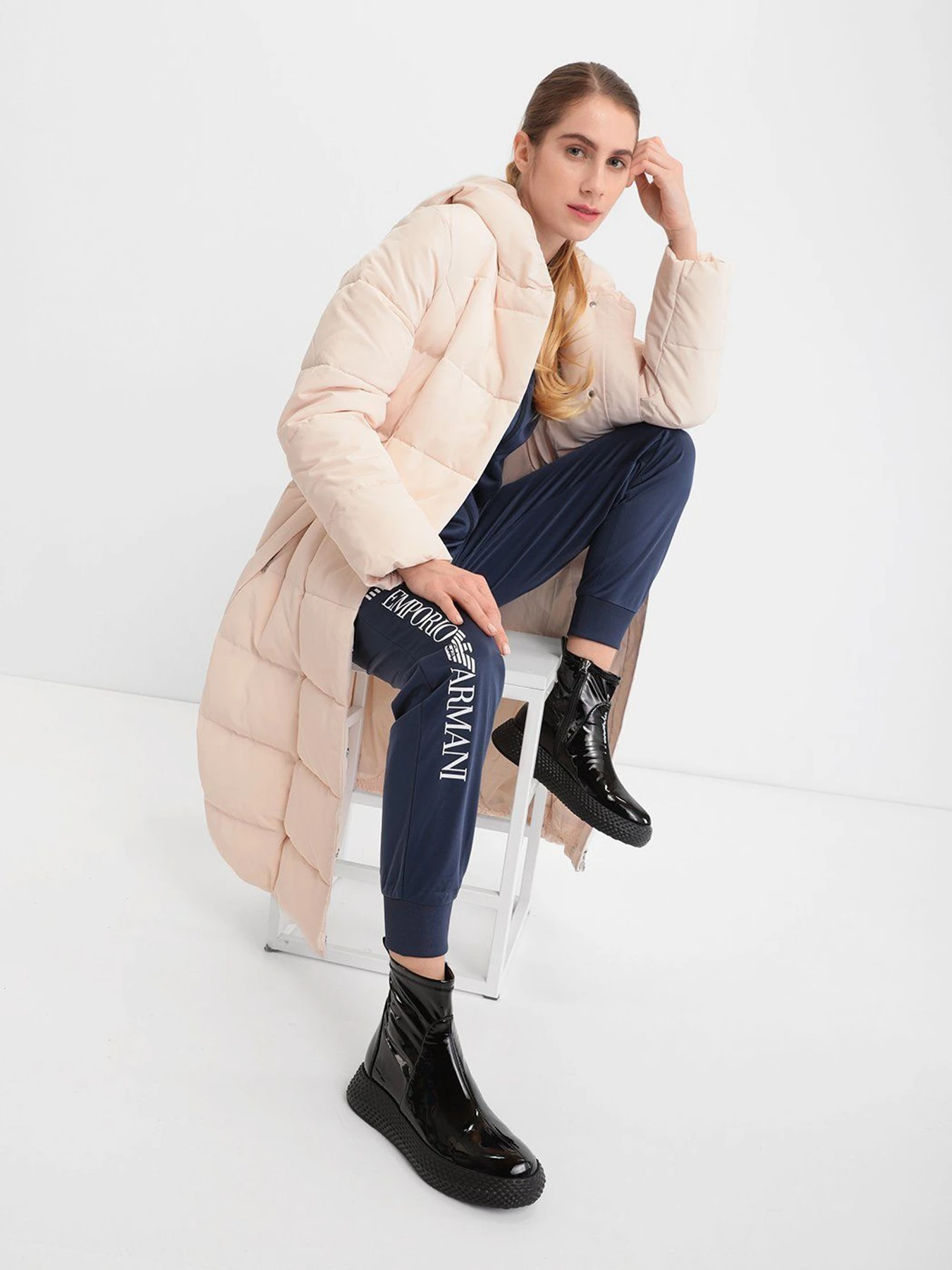 Ботинки и сапоги Emporio Armani модель X3M338-XD156-00002 Ботинки и сапоги Emporio Armani модель X3M338-XD156-00002 Фото