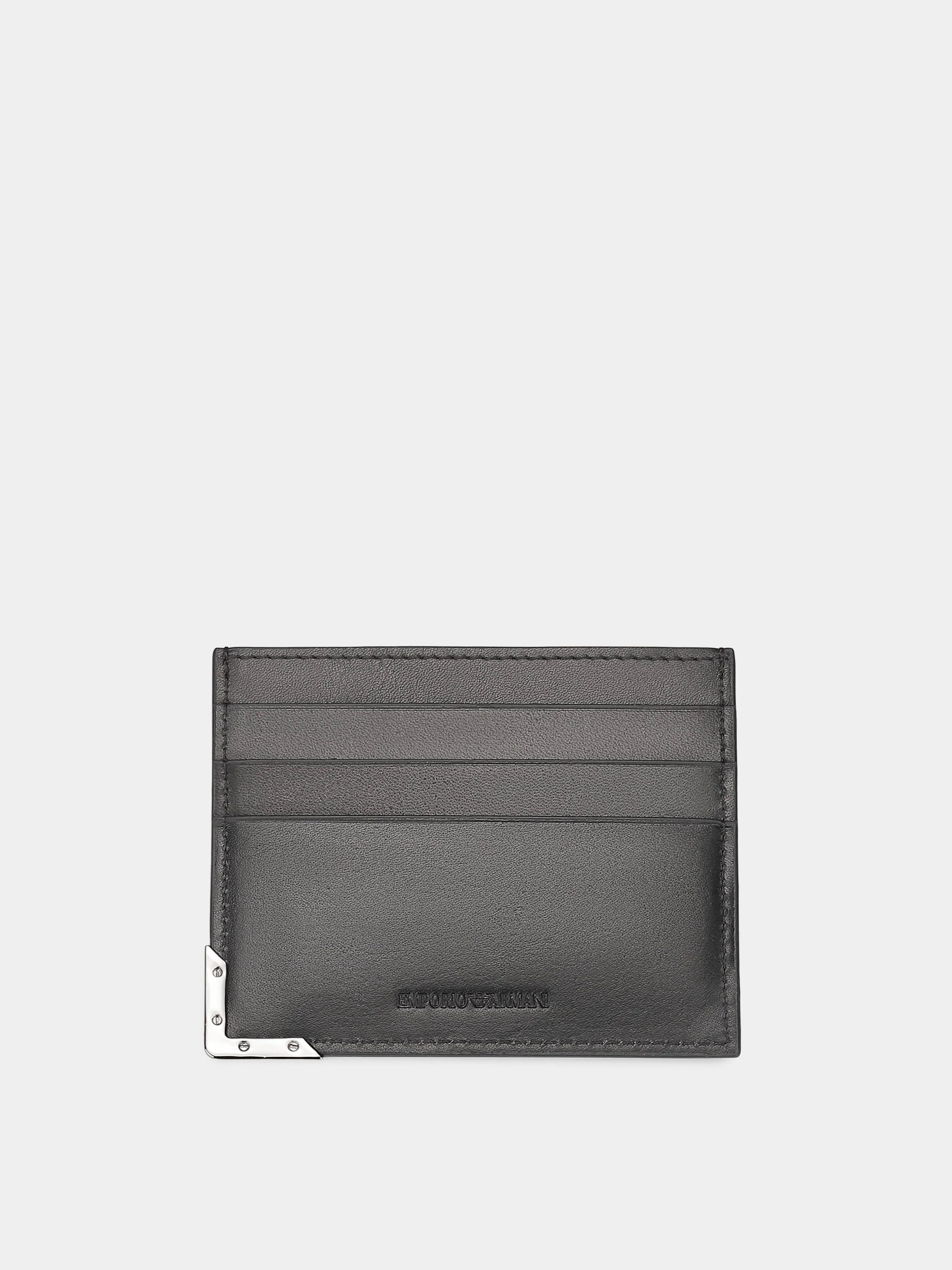 Emporio Armani Візитниця колір чорний