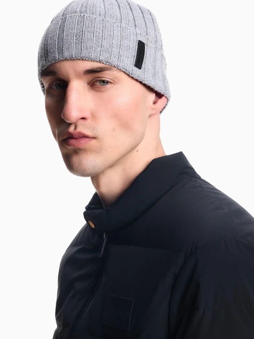 Emporio Armani Шапка колір світло-сірий фото 3