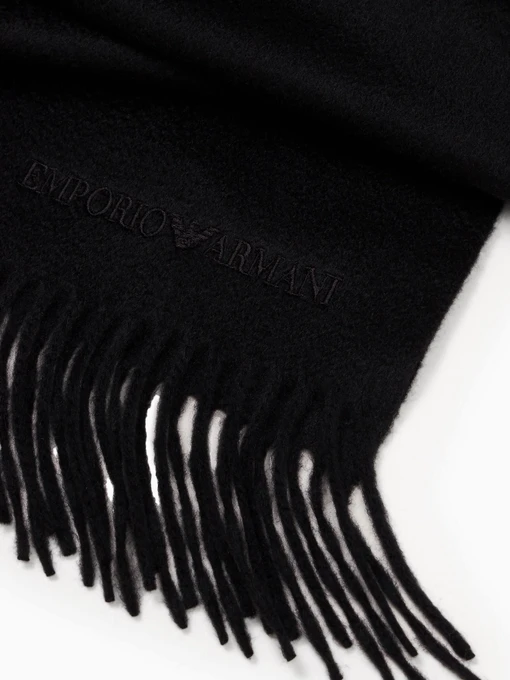 Emporio Armani Шарф колір чорний фото 2