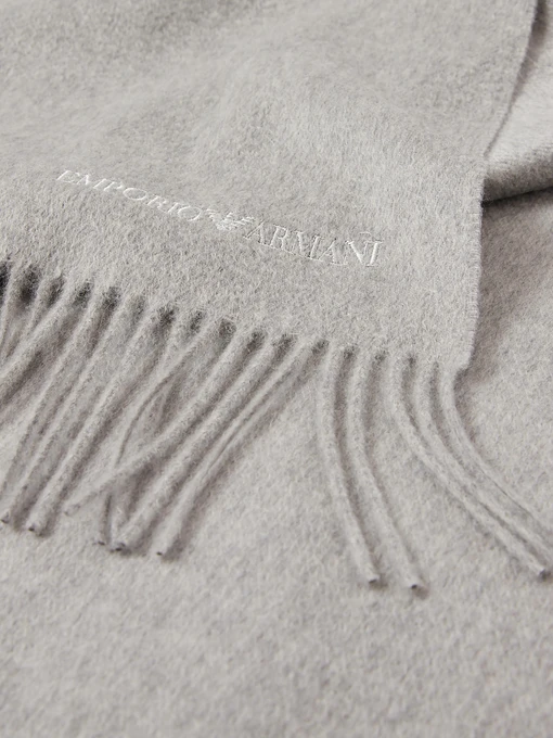 Emporio Armani Шарф колір сірий фото 2