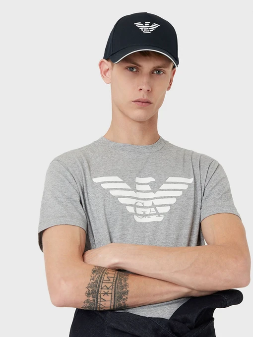 Emporio Armani Кепка колір синій фото 2