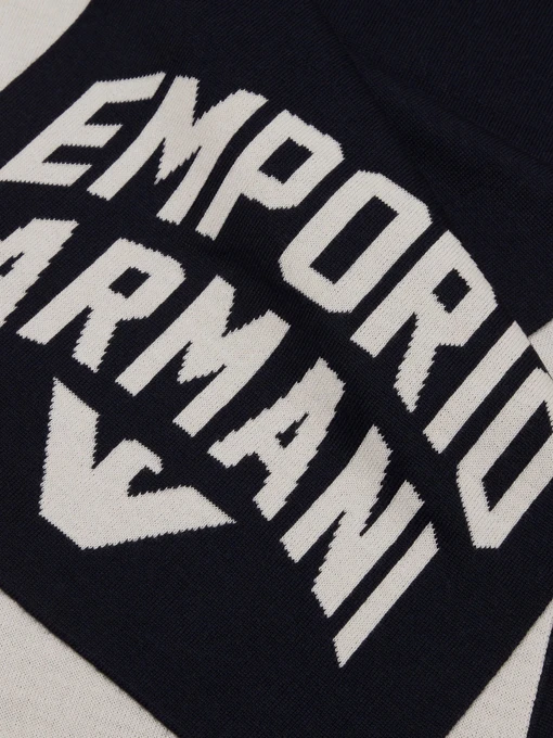 Emporio Armani Шарф колір темно-синій фото 2