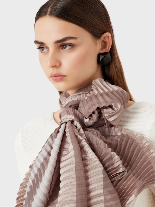 Emporio Armani Шарф колір рожевий фото 3