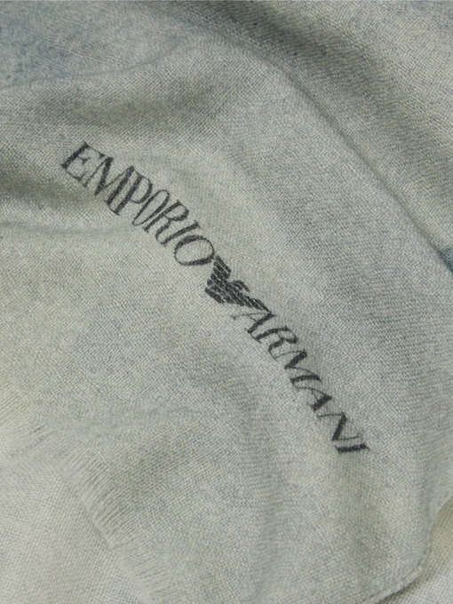Emporio Armani Шарф колір сірий фото 2