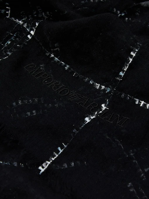 Emporio Armani Шарф колір чорний фото 2